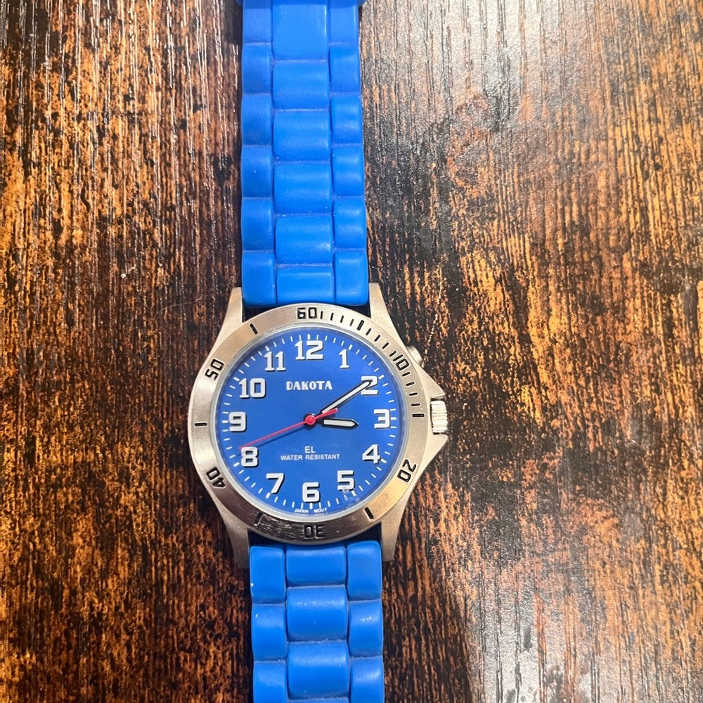 Dakota Blue Silicone Strap Watch